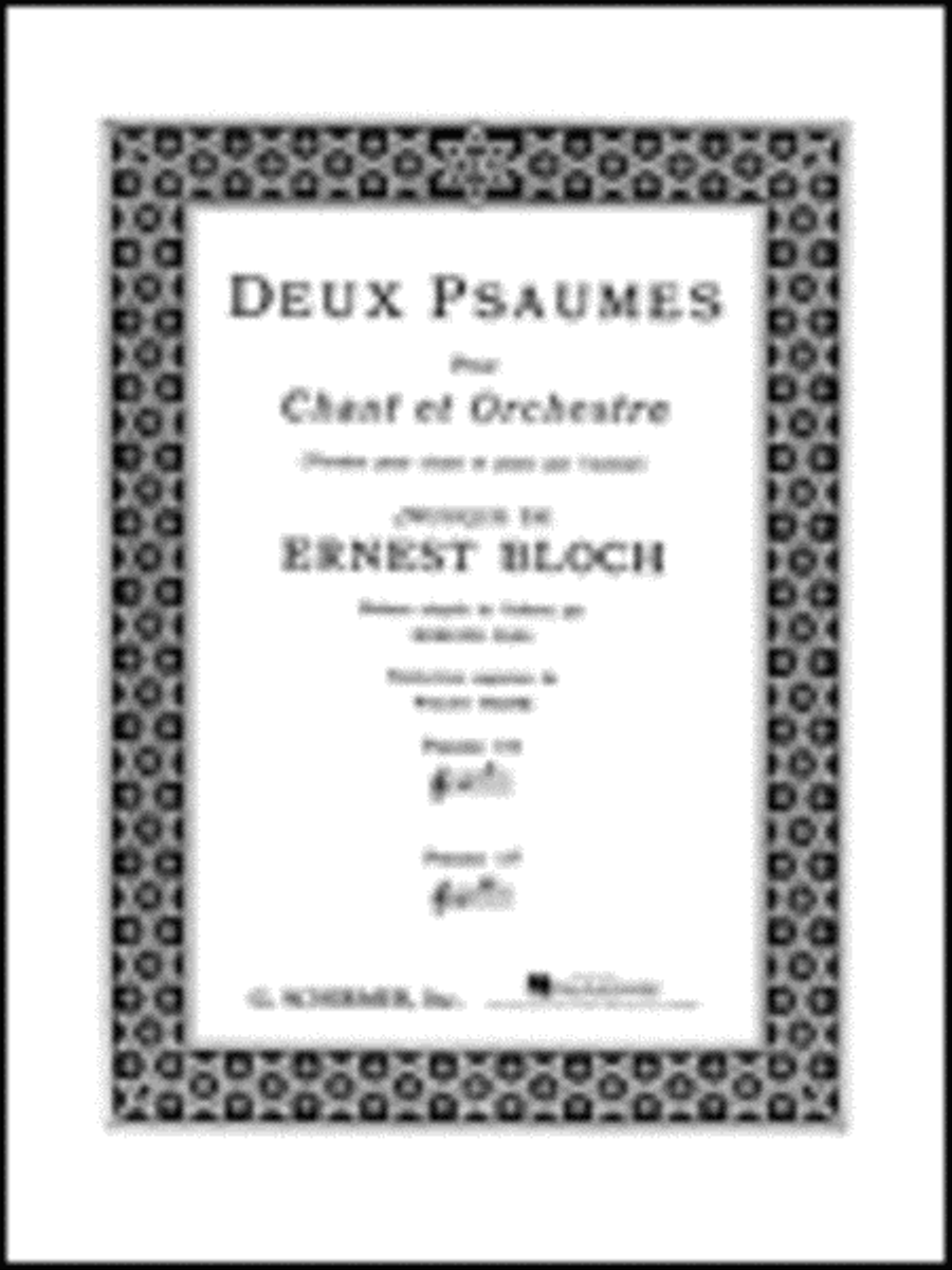 Deux psaumes (Psalms 114 and 137) Voice scores gallery preview page 1