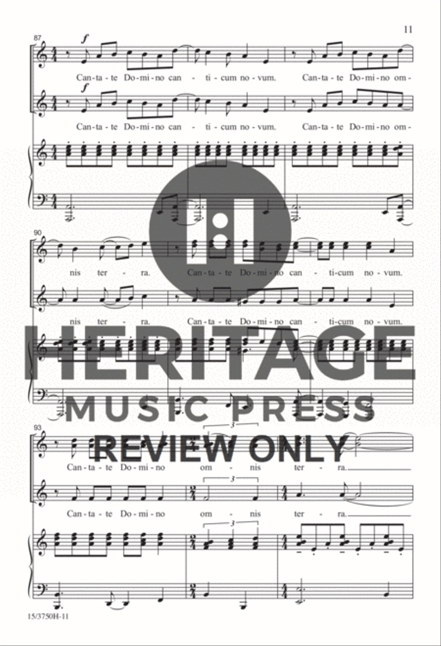 Cantate Domino Cantate Domino SSA scores gallery preview page 9
