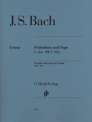Bach - Prelude And Fugue Bwv 846 C Urtext