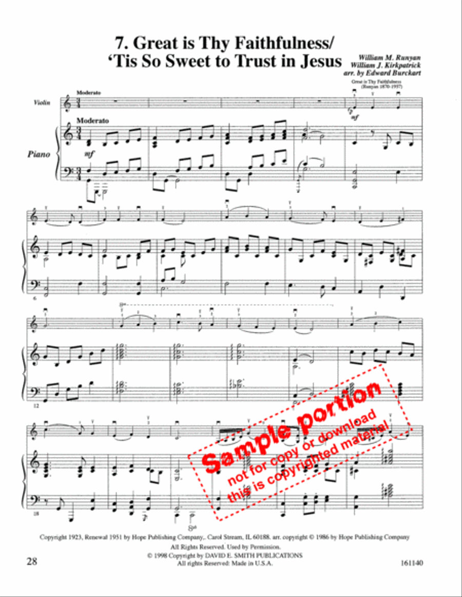 Sacred Violin Solos Vol. Two Violin Solo scores gallery preview page 8