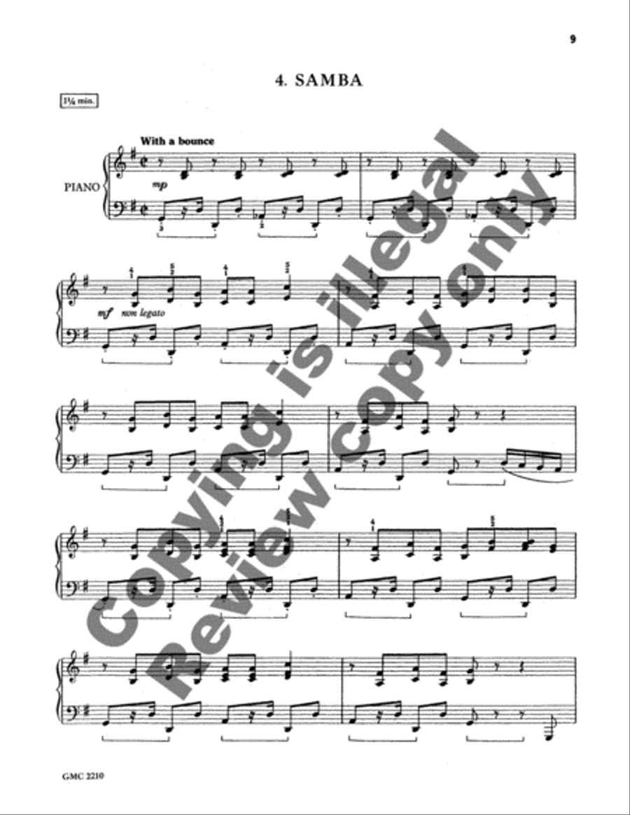 Four For Dancing Piano Solo scores gallery preview page 7