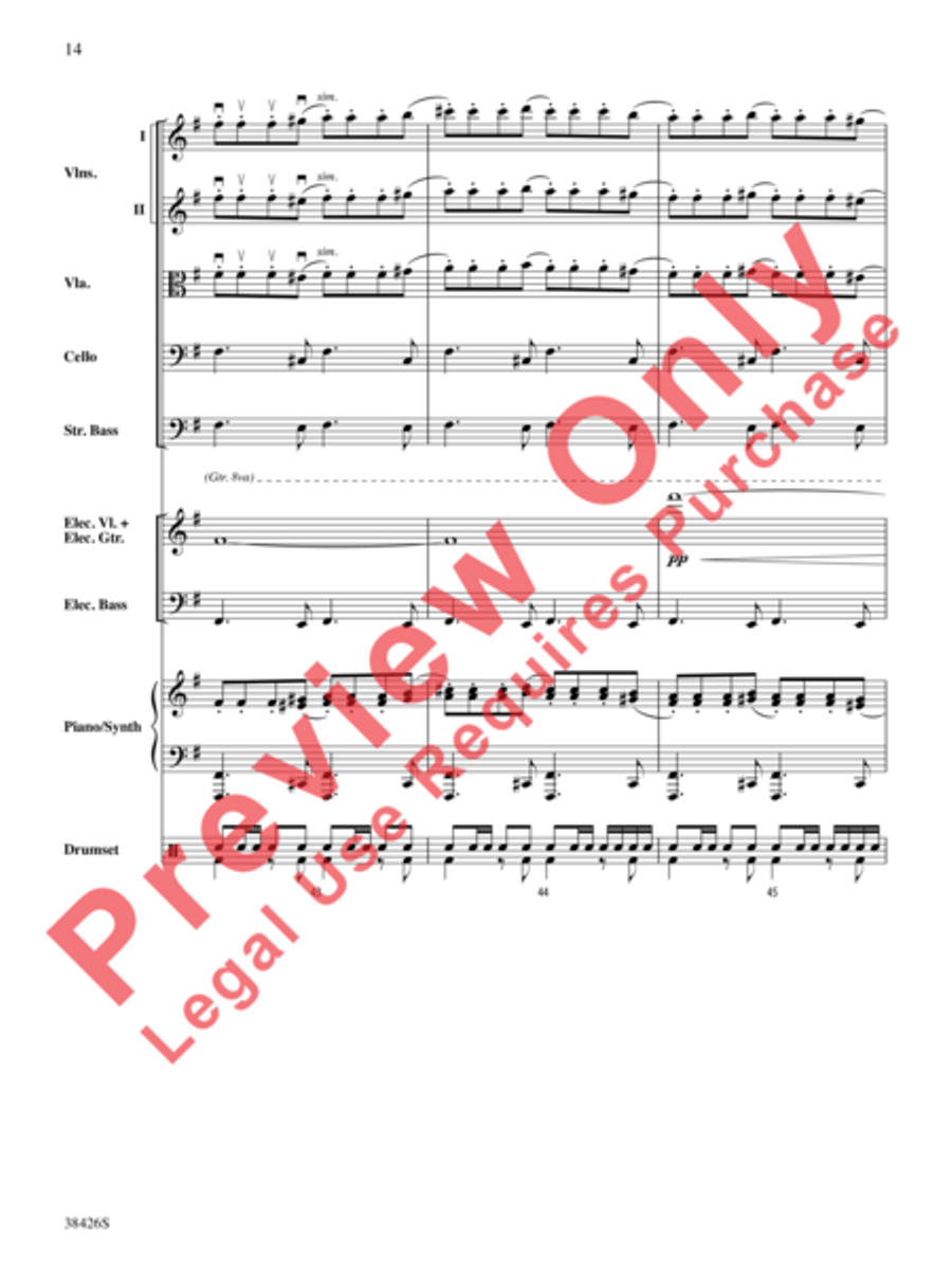 A Mad Russian's Christmas String Orchestra scores gallery preview page 15
