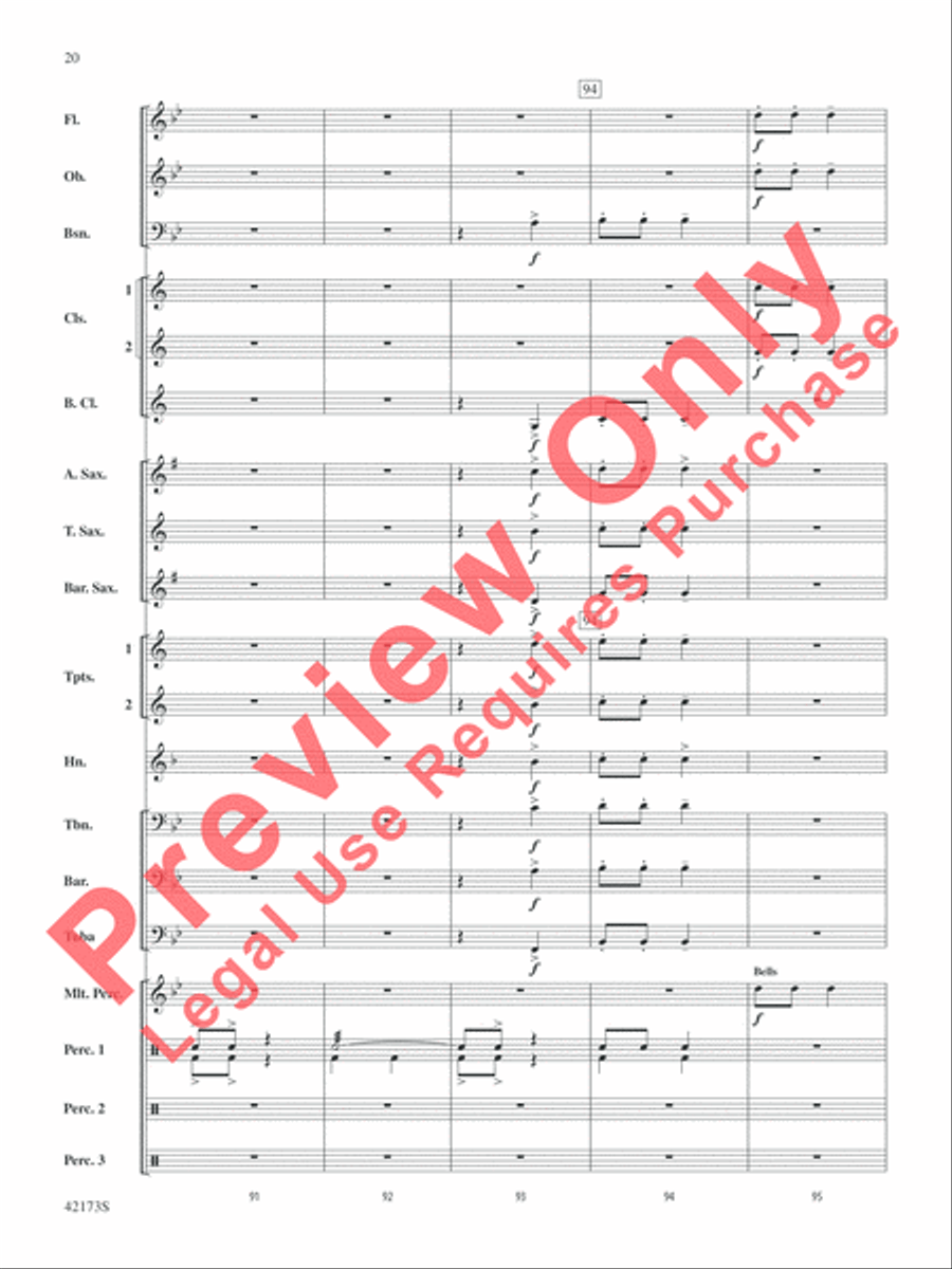 Jingle Band! Concert Band scores gallery preview page 21