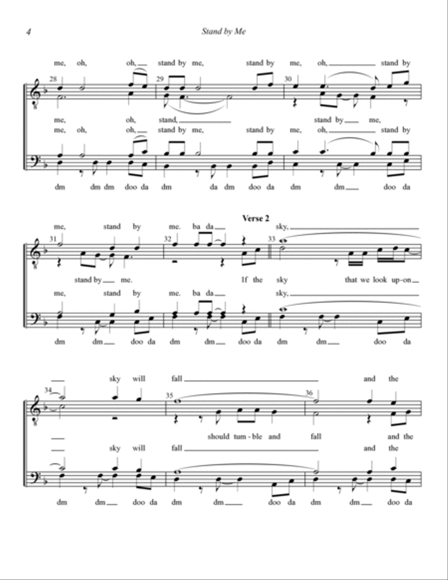 Stand By Me (arr. Steve Delehanty) TTBB scores gallery preview page 4