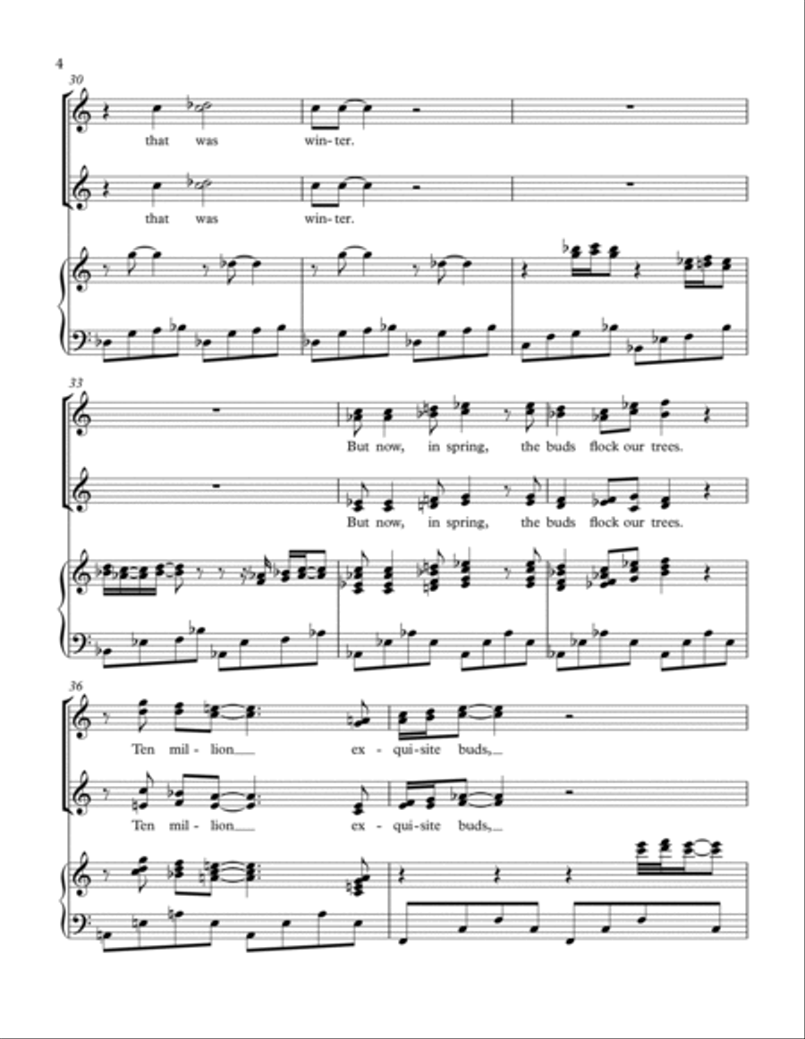 What to Eat, What to Drink #1 Only now in spring Choir scores gallery preview page 4