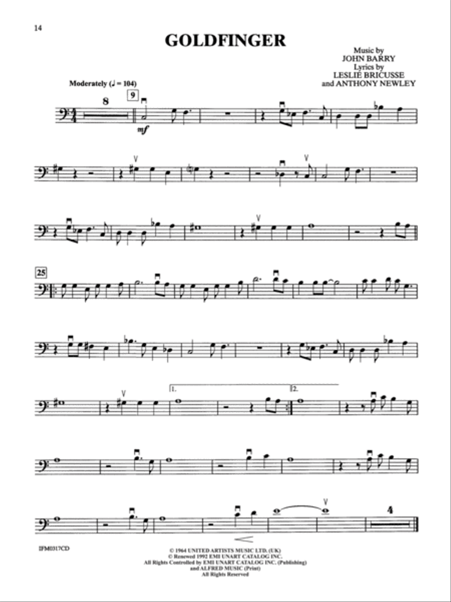 Movie Instrumental Solos for Strings - Cello (Book and CD) String Orchestra scores gallery preview page 15