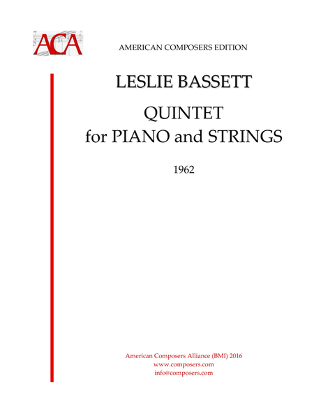 [Bassett] Quintet for Piano and Strings