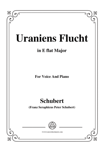 Schubert-Uraniens Flucht(Urania's Flight),D.554,in E flat Major,for Voice&Piano image number null