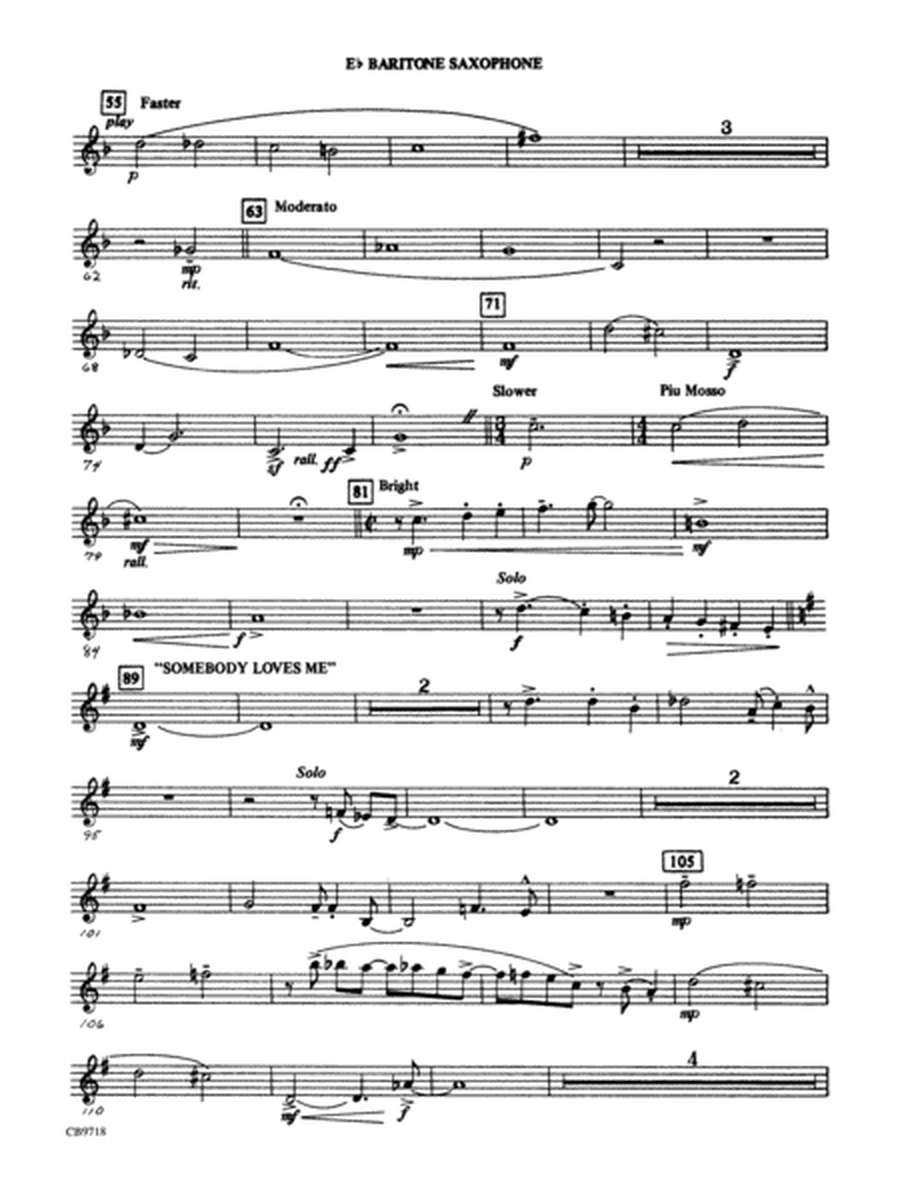 Gershwin! (Medley): E-flat Baritone Saxophone