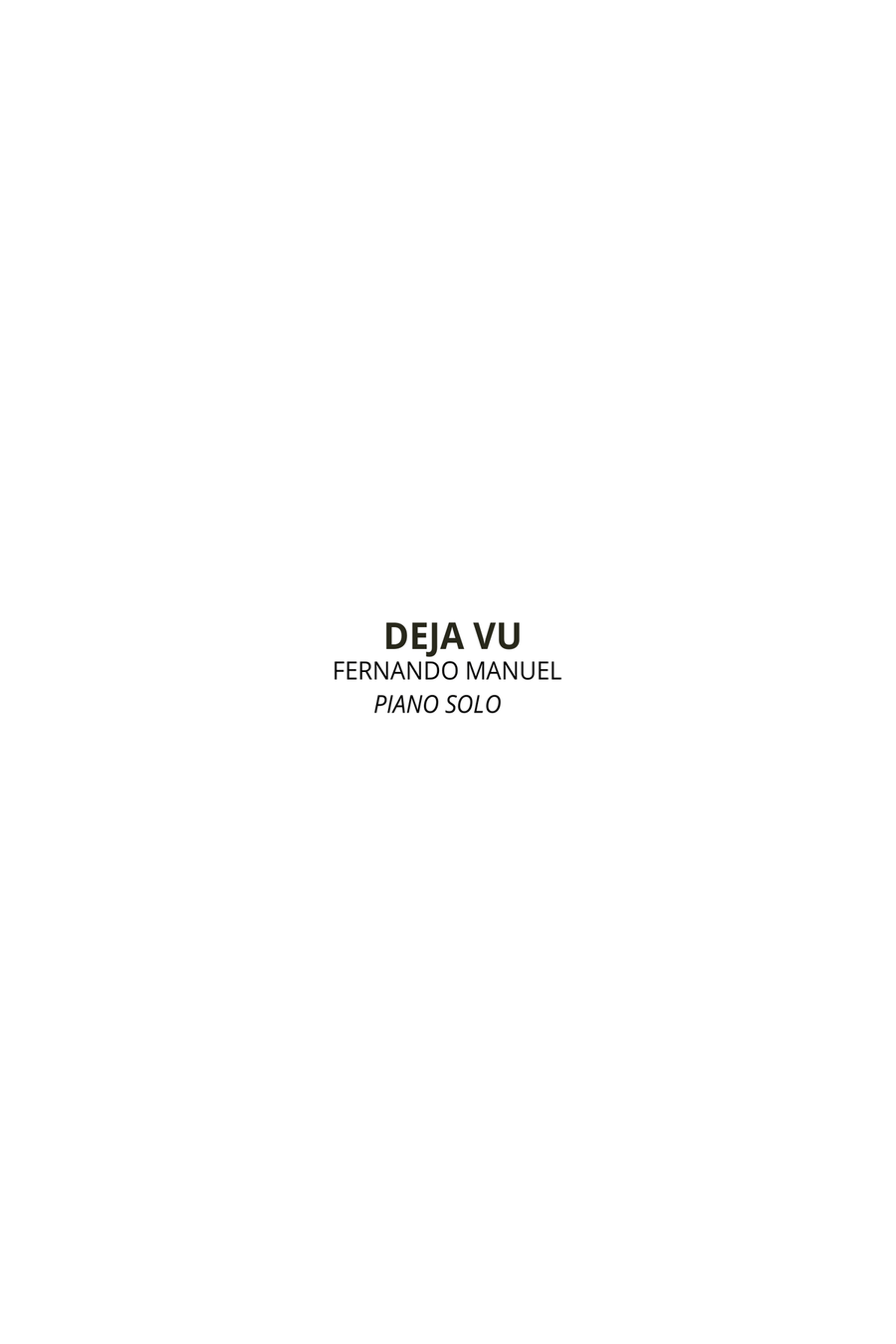 Deja vu Piano Solo scores gallery preview page 2