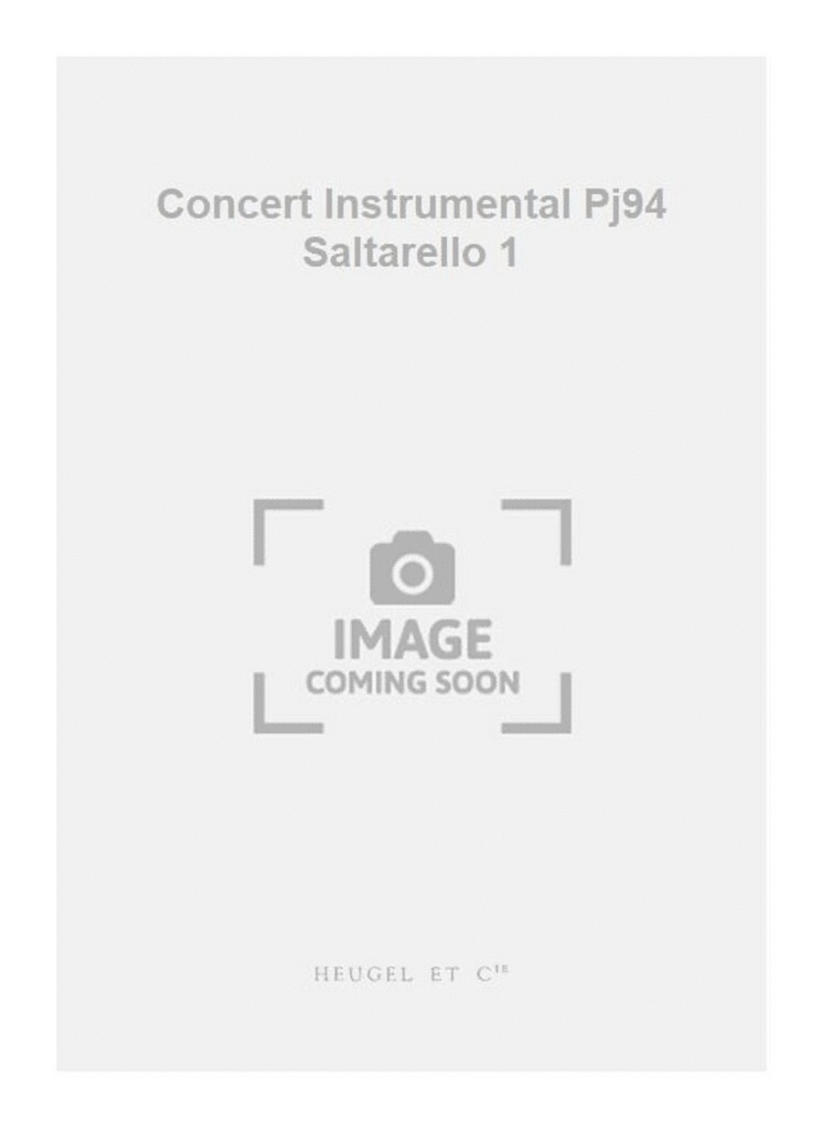 Concert Instrumental Pj94 Saltarello 1 Set of Parts scores gallery preview page 1