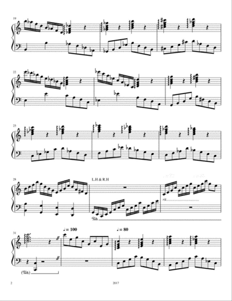Ocean Breeze Piano Solo scores gallery preview page 2