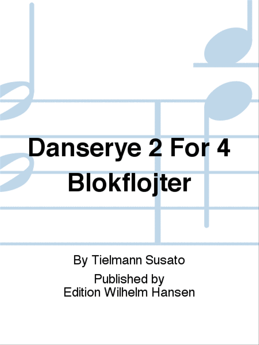 Danserye 2 For 4 Blokfløjter Recorder scores gallery preview page 1