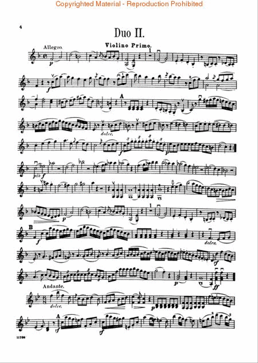 Six Little Duets, Op. 48 Six Little Duets, Op. 48 String Duet scores gallery preview page 2