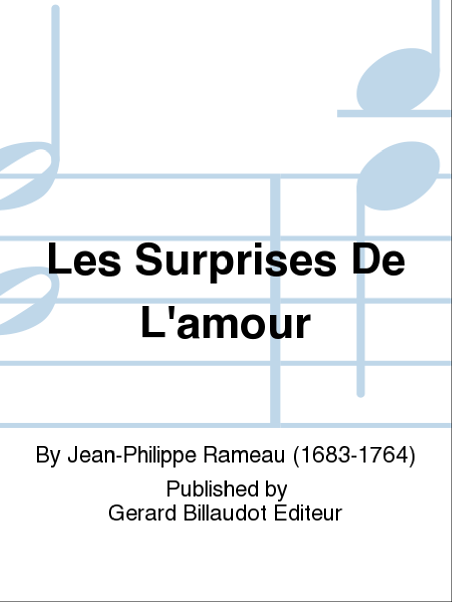 Les Surprises De L'Amour Les Surprises De L'Amour Piano, Vocal scores gallery preview page 1