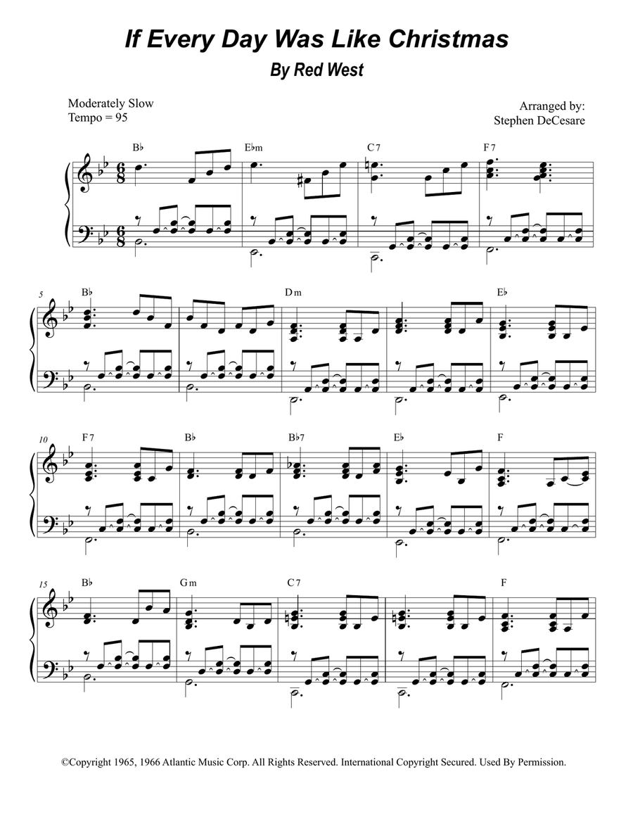If Every Day Was Like Christmas Trumpet Duet scores gallery preview page 6