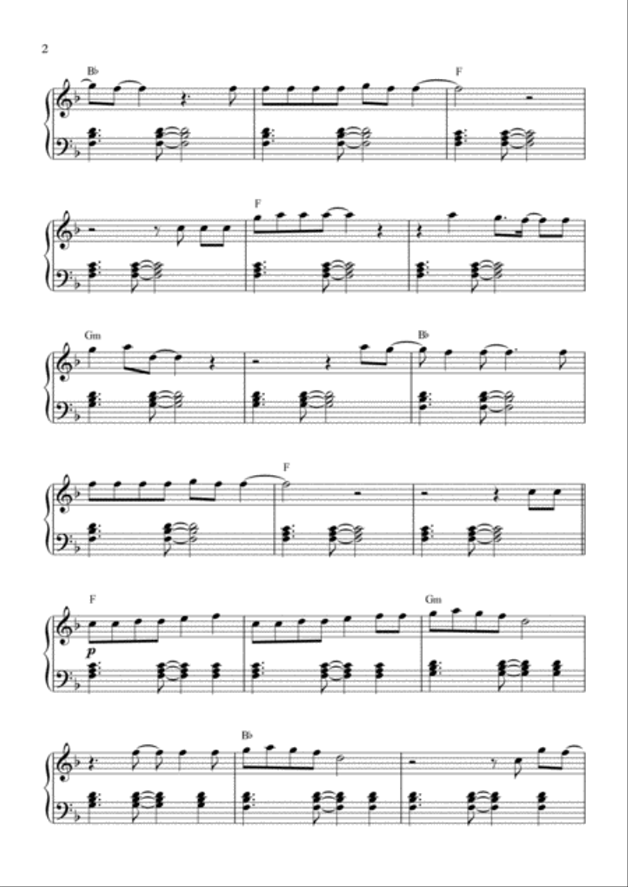 Marry You Easy Piano scores gallery preview page 2