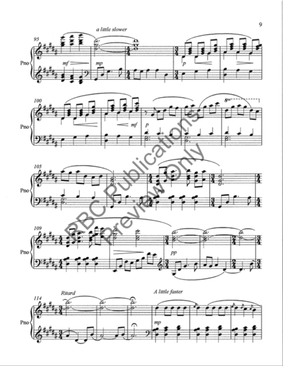 Three Preludes Three Preludes Piano Solo scores gallery preview page 12