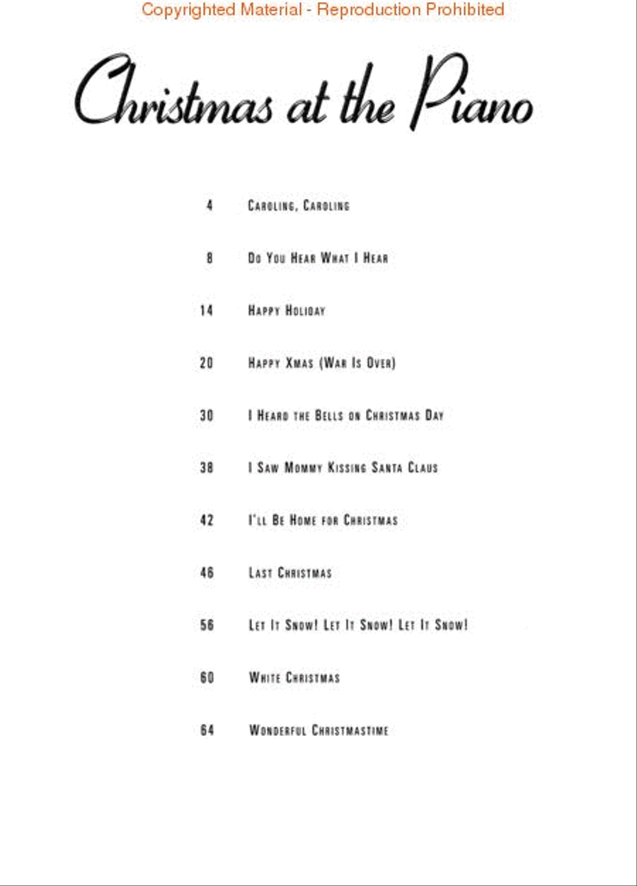 Christmas at the Piano Christmas at the Piano 1 Piano, 4-Hands scores gallery preview page 2
