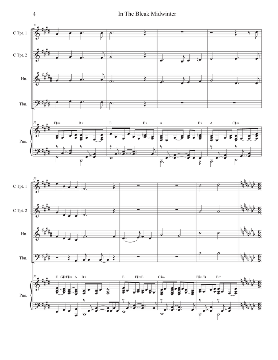 Brass Quartets for Christmas (Volume 2) Brass Quartet scores gallery preview page 5