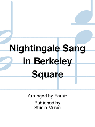 Book cover for Nightingale Sang in Berkeley Square