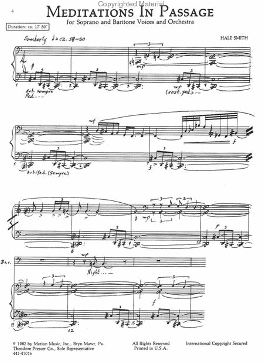 Meditations in Passage Meditations in Passage Chamber Music scores gallery preview page 2