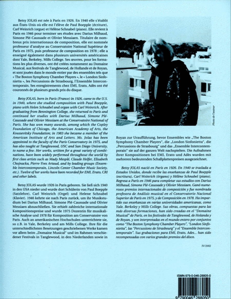 Jolas Episode Neuvieme Fortem Magnum Coloratum Clarinet Book Clarinet Solo scores gallery preview page 2