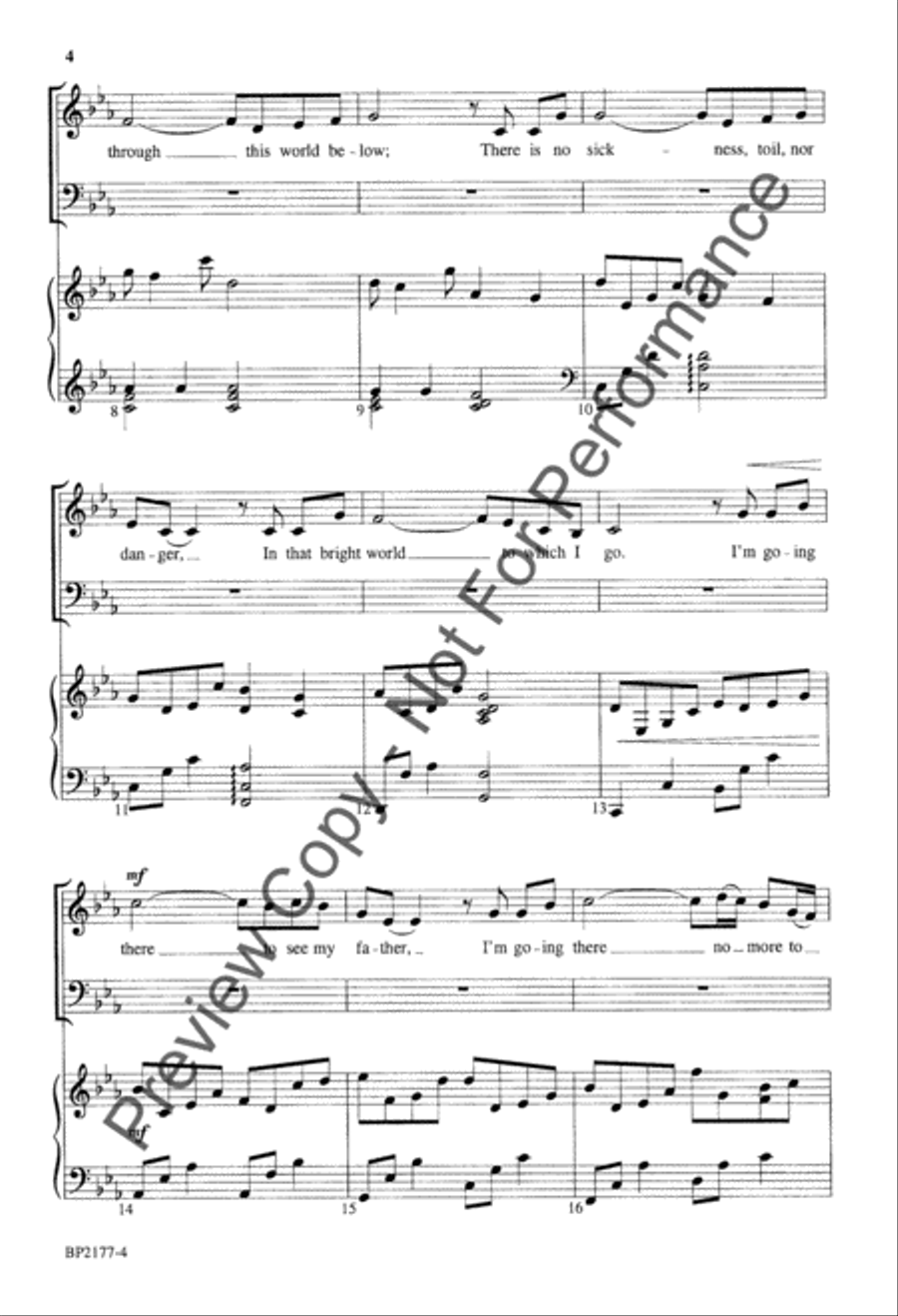 Wayfaring Stranger - Helvey 4-Part scores gallery preview page 4