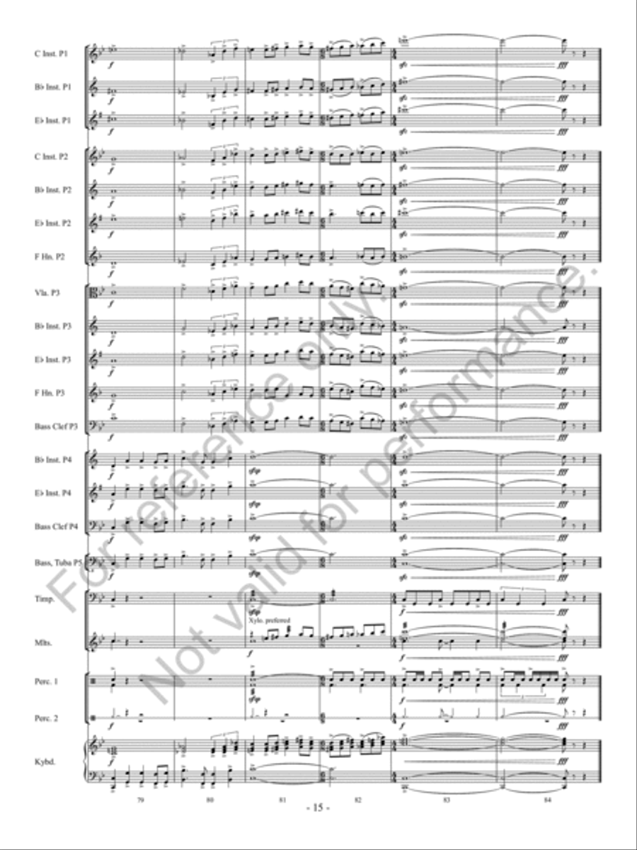 Antecedium Antecedium Concert Band scores gallery preview page 16