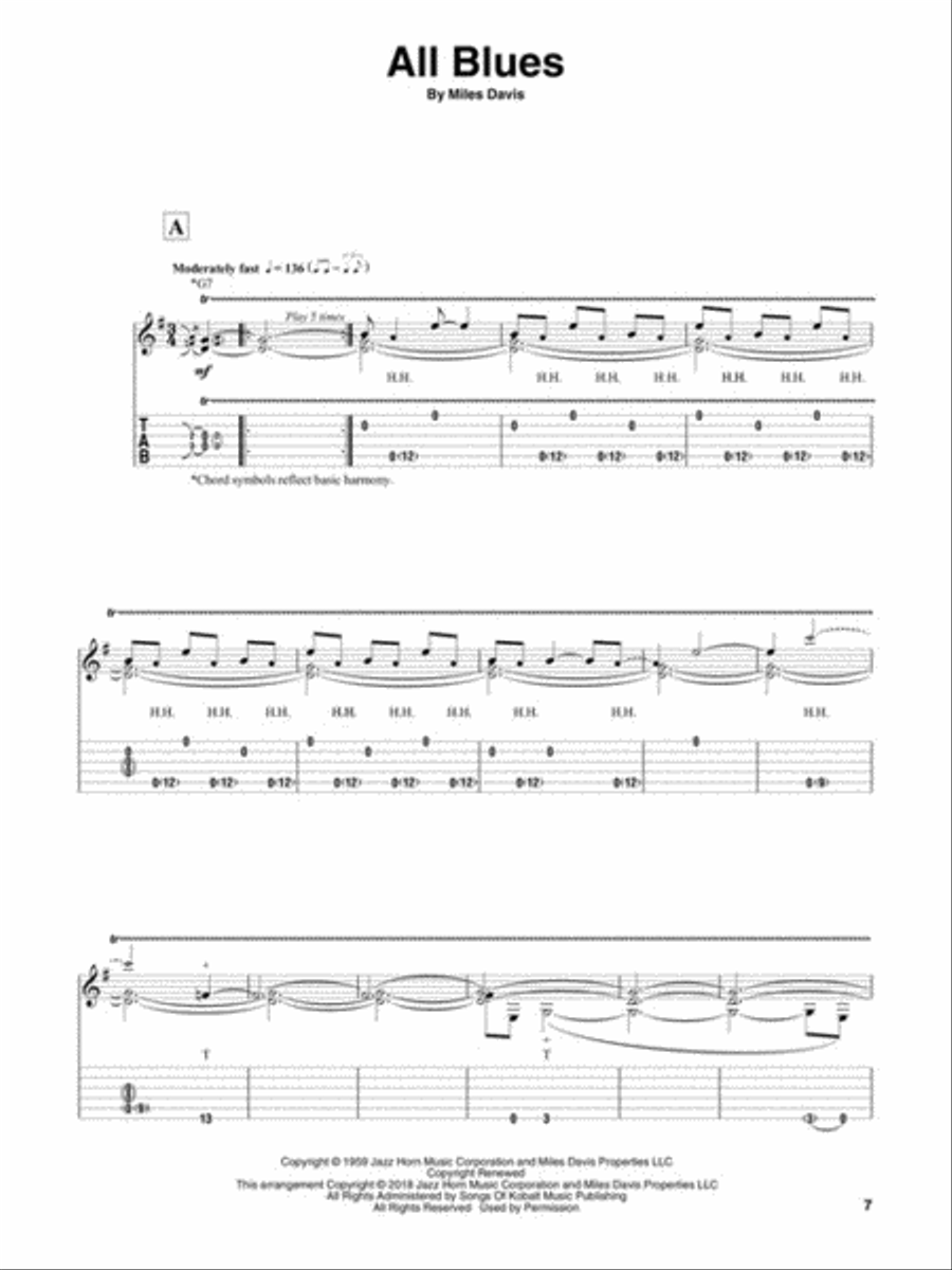Fingerstyle Jazz Guitar Solos Electric Guitar scores gallery preview page 4