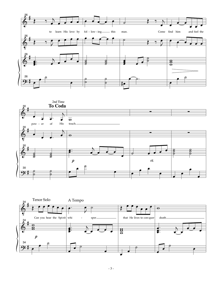 Power In His Touch Piano scores gallery preview page 4