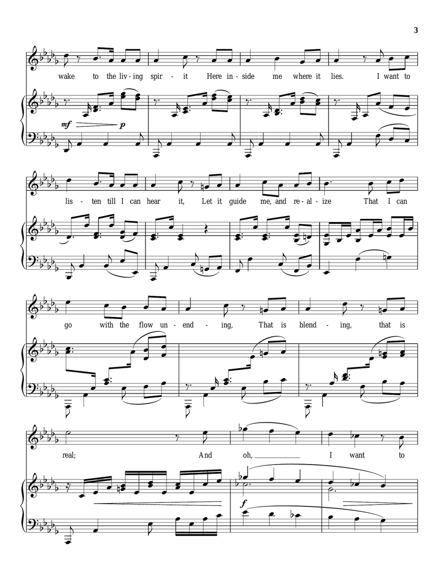 Where The Music Comes From Piano, Vocal scores gallery preview page 3