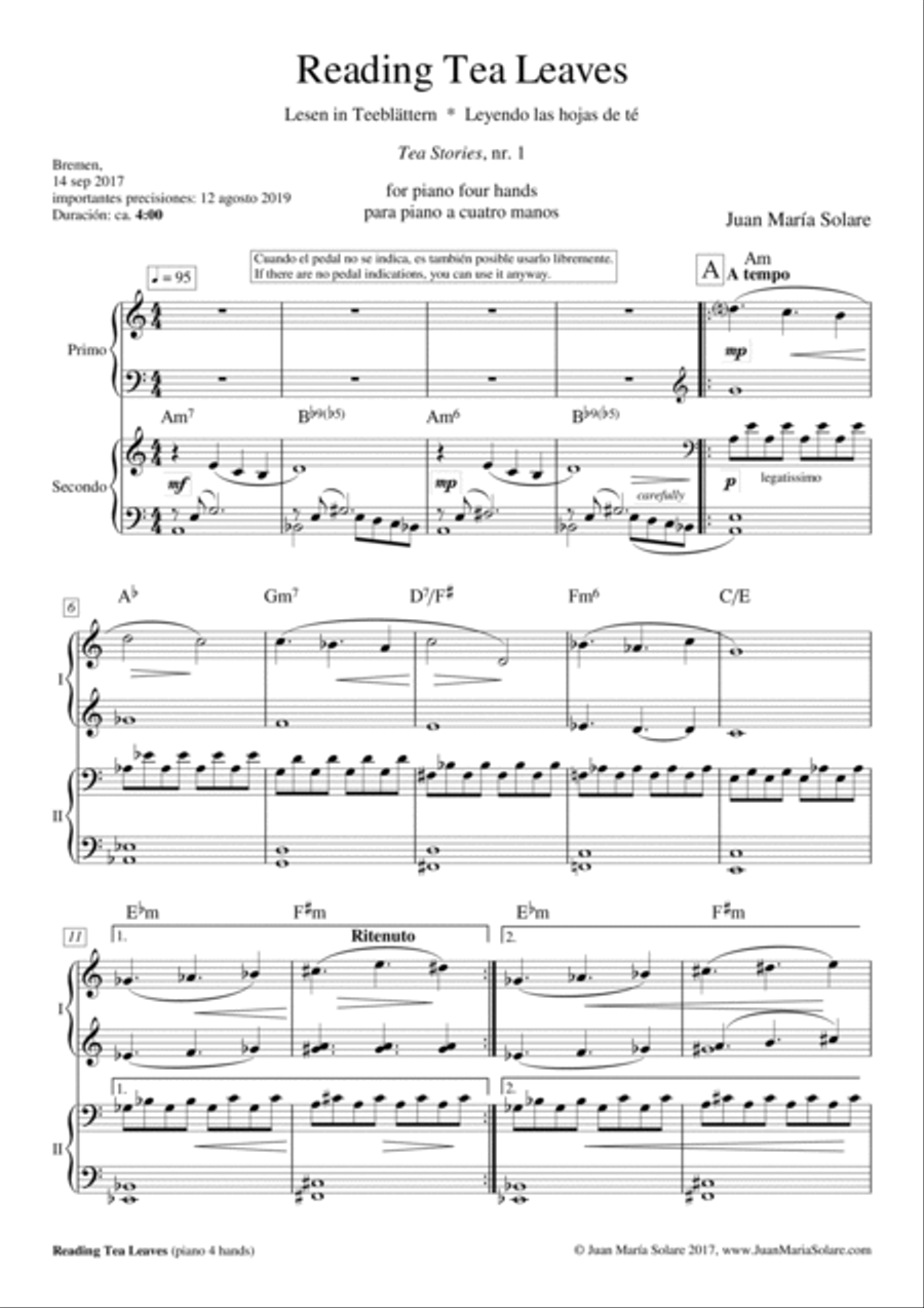 Tea Stories [piano 4 hands] Piano Method scores gallery preview page 2