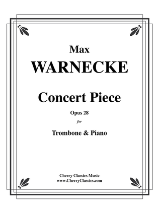 Book cover for Concert Piece, Opus 28 for Trombone & Piano