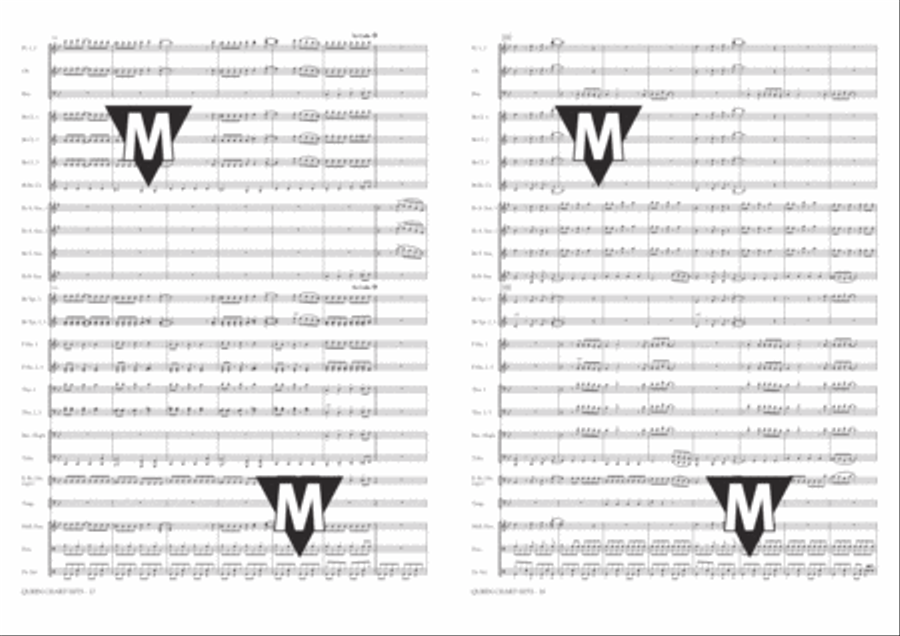 Queen Chart Hits Queen Chart Hits Concert Band scores gallery preview page 10