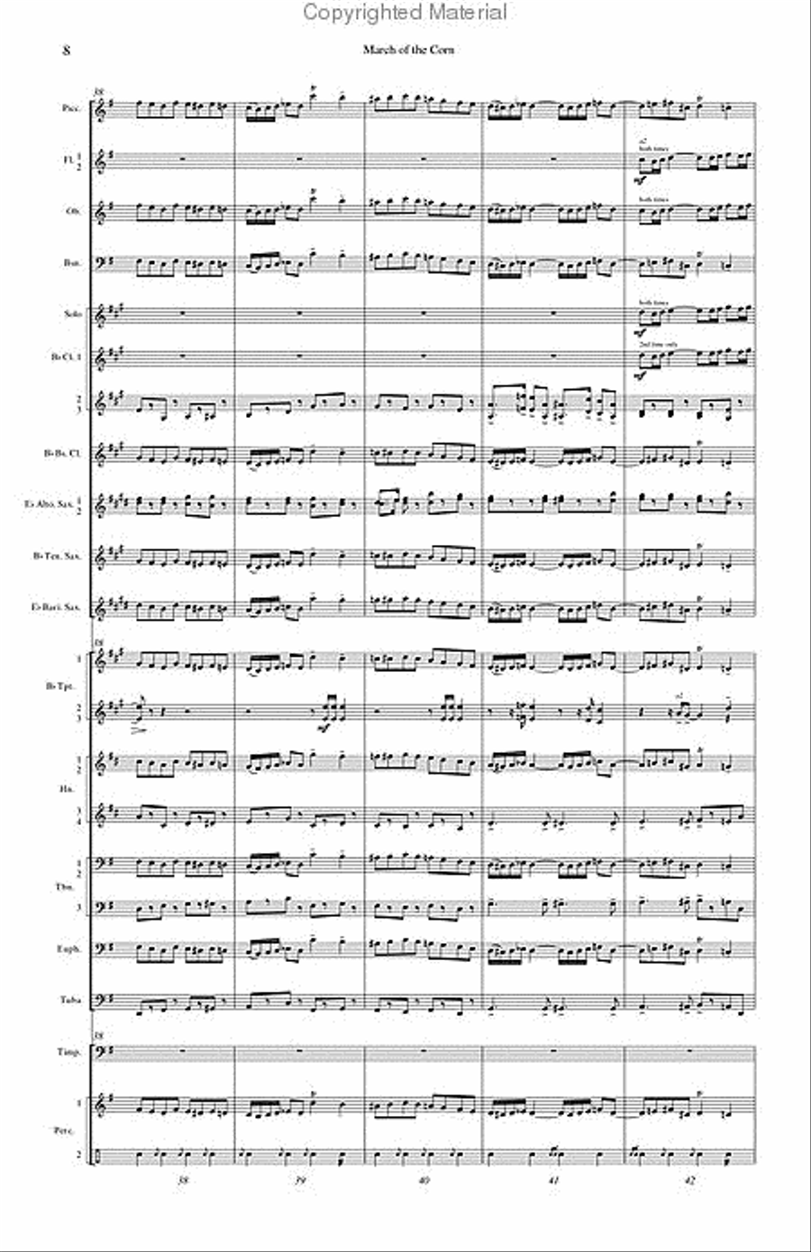 March of the Corn March of the Corn Concert Band scores gallery preview page 10