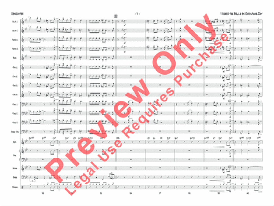 I Heard the Bells on Christmas Day Jazz Ensemble scores gallery preview page 6
