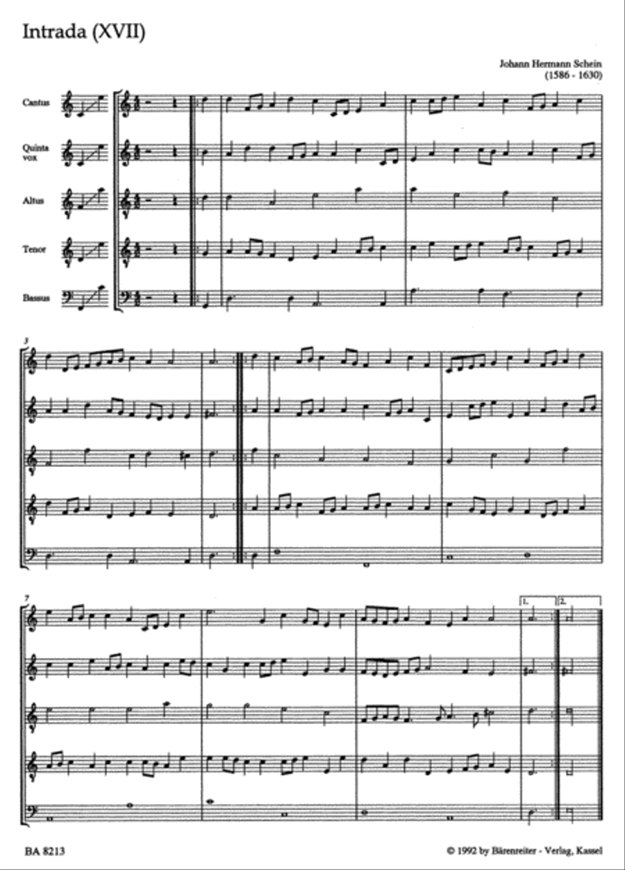 Venuskränzlein 1609 Recorder scores gallery preview page 2