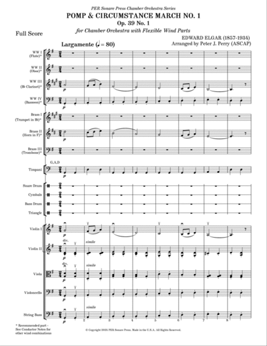 POMP & CIRCUMSTANCE POMP & CIRCUMSTANCE Chamber Orchestra scores gallery preview page 6