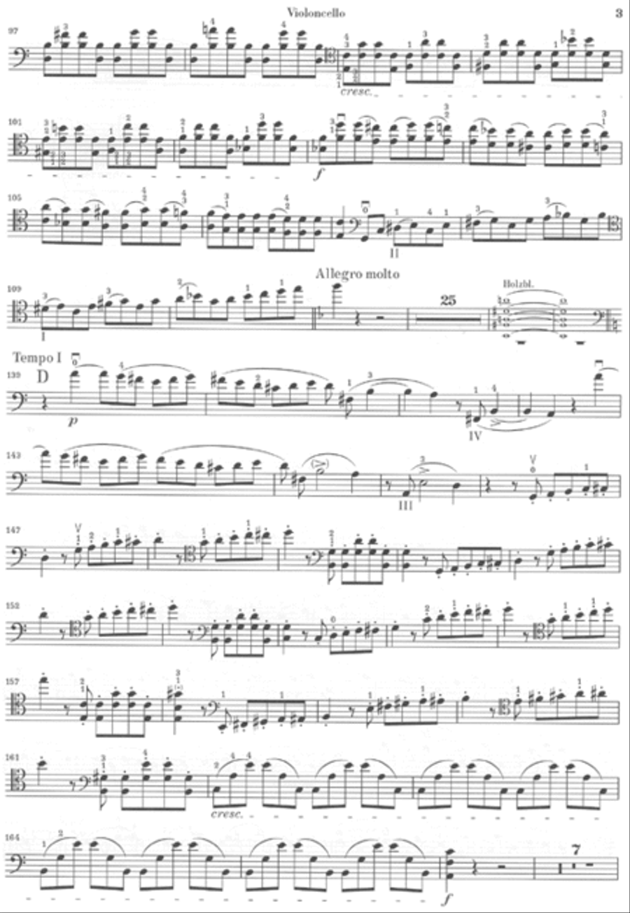 Concerto for Violoncello and Orchestra A Minor Op. 33, No. 1 Piano Accompaniment scores gallery preview page 7