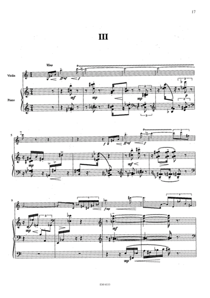 Sonata no.1 for Violin and Piano