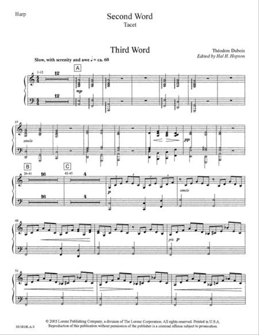 The Seven Last Words of Christ - Harp Choir scores gallery preview page 4