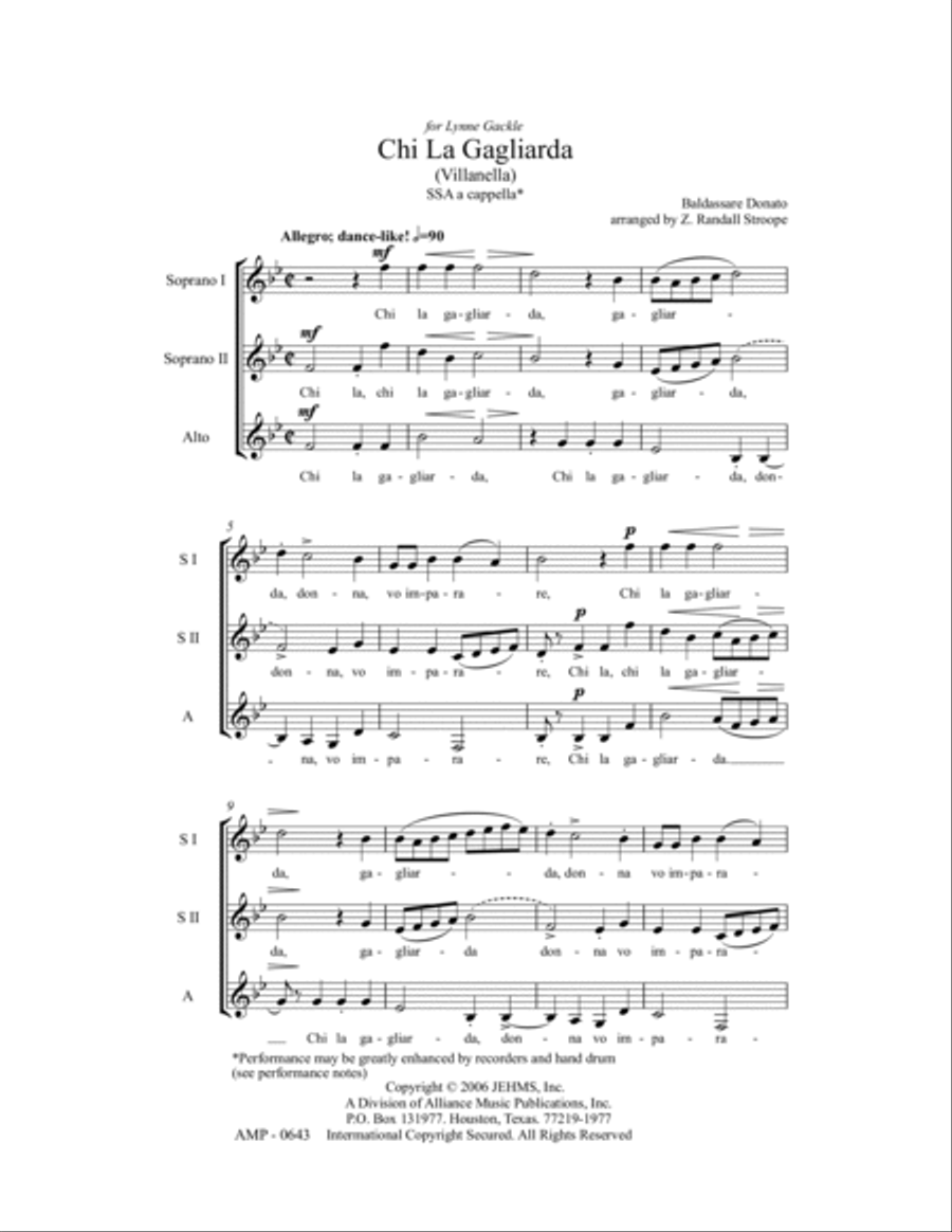 Chi la gagliarda SSA scores gallery preview page 4