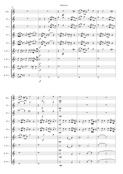 Alleyways for flute choir image number null