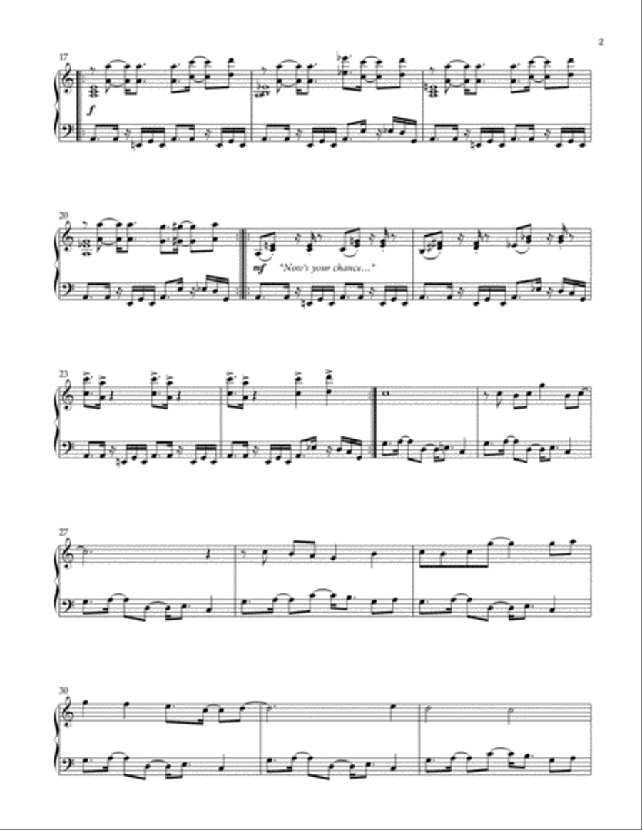 BIG SHOT (DELTARUNE Chapter 2 - Piano Sheet Music) Easy Piano scores gallery preview page 3