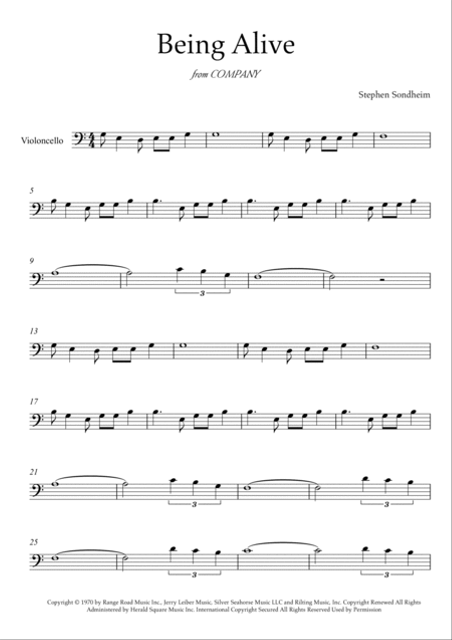 Being Alive Being Alive Small Ensemble scores gallery preview page 2