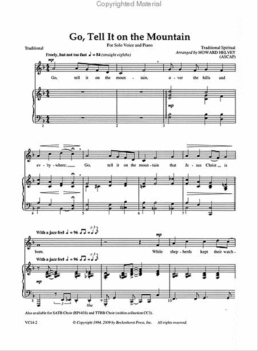 Classic Spirituals for Solo Voice Voice Solo scores gallery preview page 2