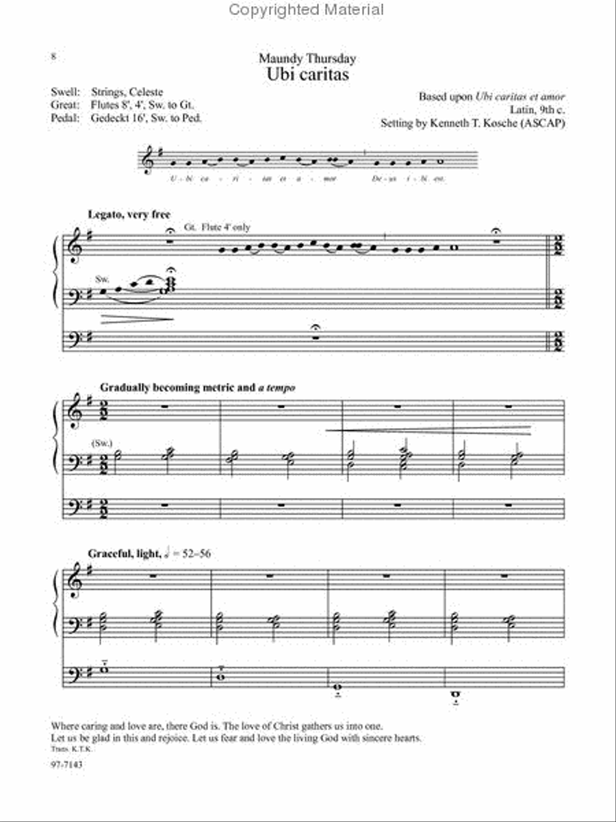 Passiontide Suite for Organ Organ Solo scores gallery preview page 3