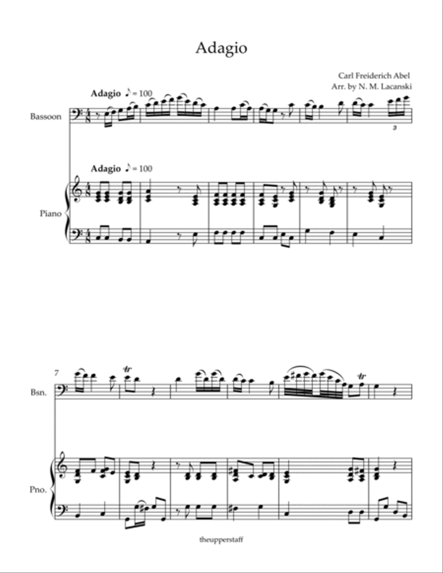 Adagio Bassoon scores gallery preview page 2