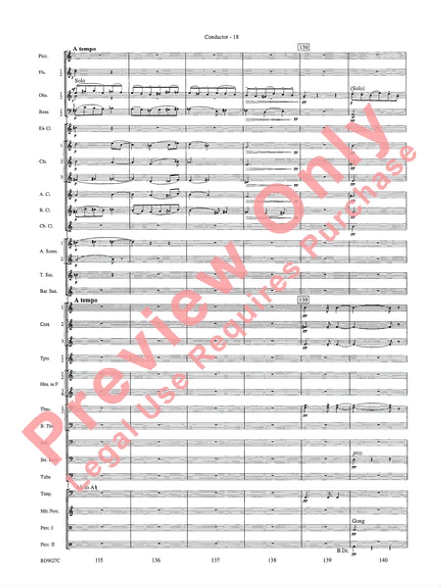 Variations on a Theme of Robert Schumann Concert Band scores gallery preview page 21